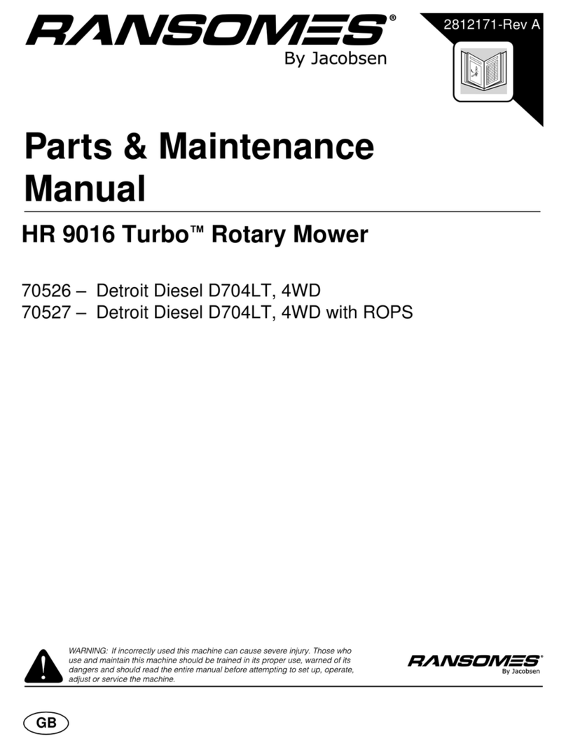 Ransomes HR 9016 Turbo 70526 Parts & maintenance manual