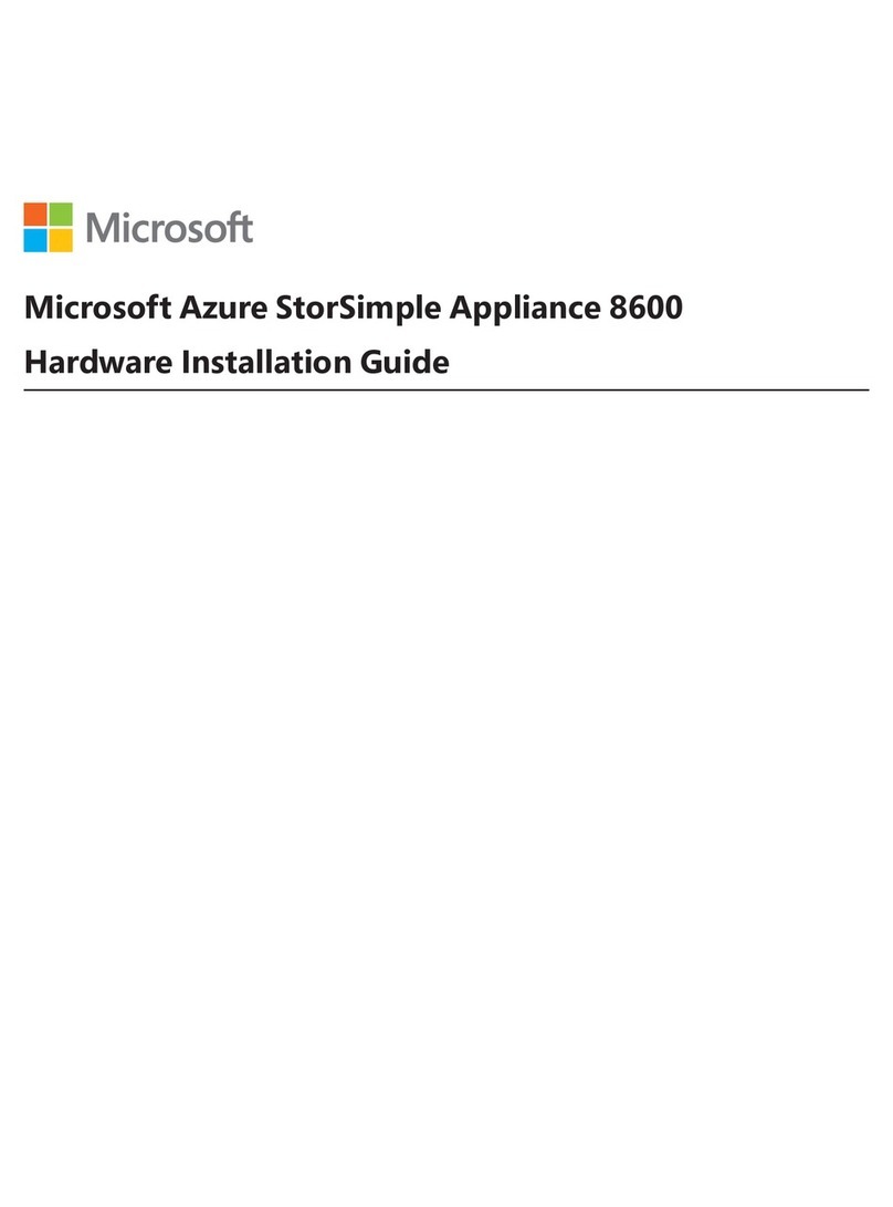Microsoft Azure StorSimple Appliance 8600 Hardware installation guide
