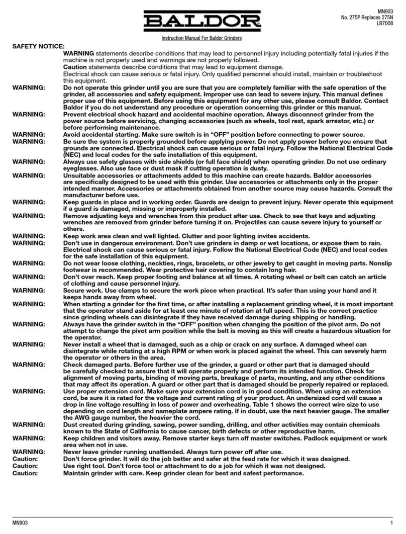 Baldor MN903 instruction manual