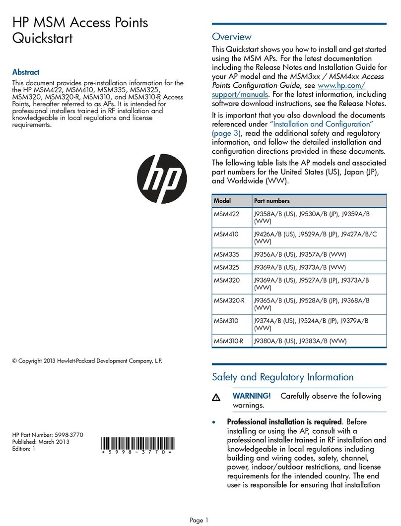 HP MSM422 quick start