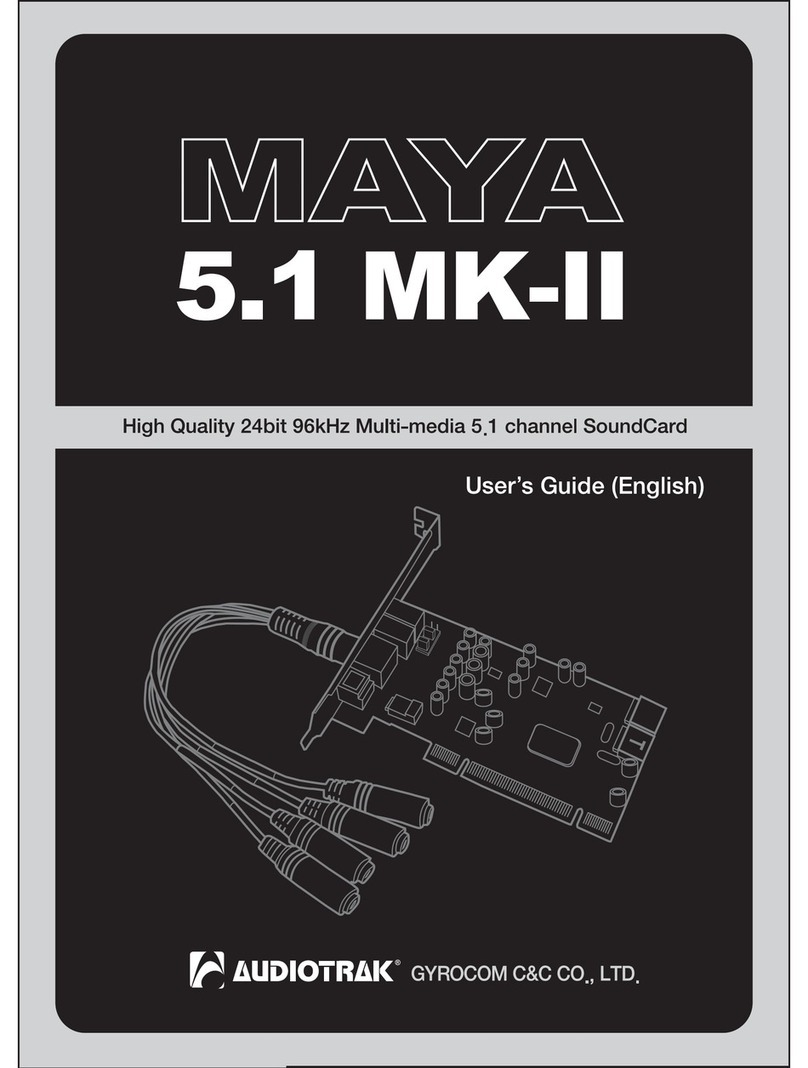 Audiotrak MAYA 5.1 MK-II POS user guide