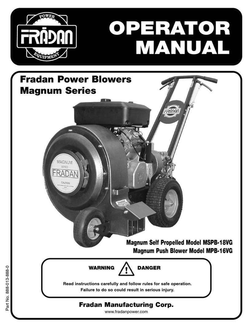 FRADAN MSPB-18VG Operator's manual