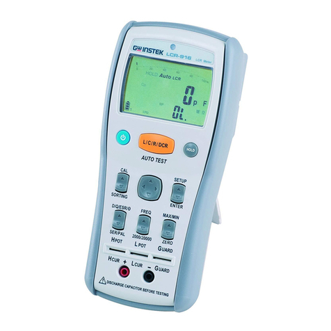 GW Instek LCR-914 Series User manual