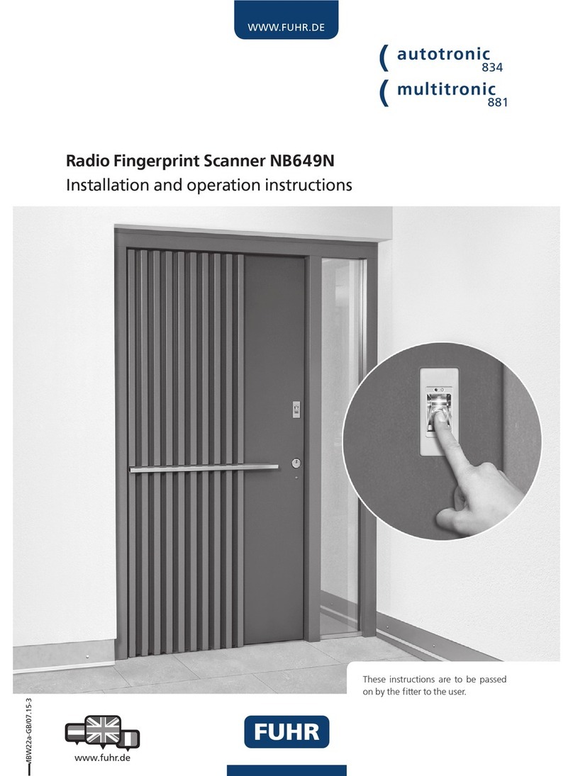 FUHR NB649N Installation and operation instructions