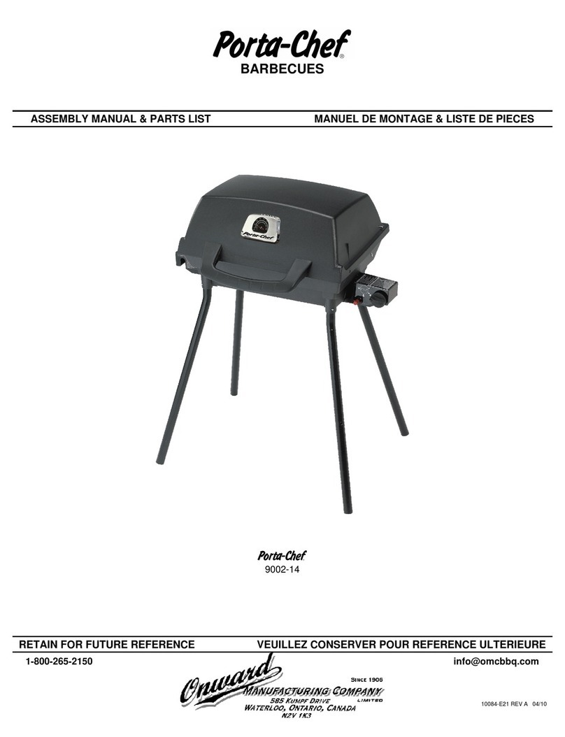 Porta-Chef 9002-14 Assembly manual & parts list