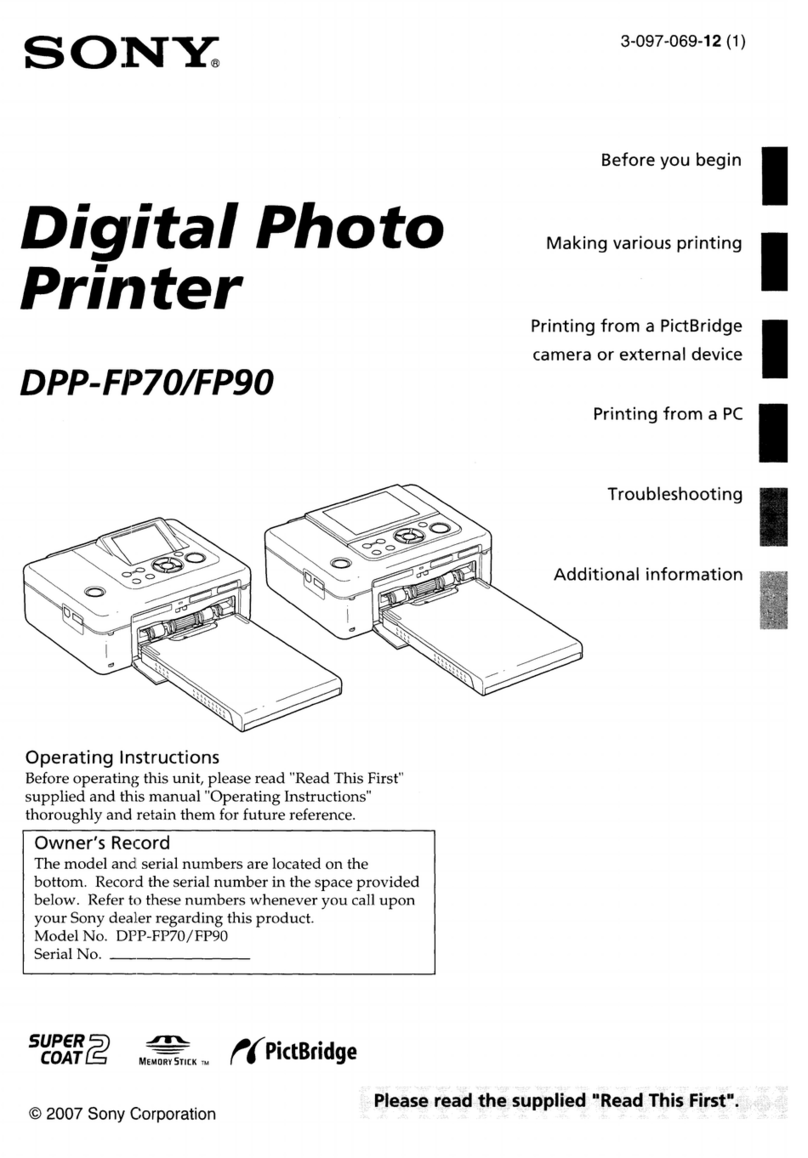 Sony DDP-FP70 User manual