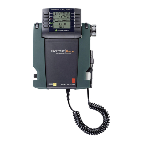 Gossen MetraWatt PROFITEST MBASE MTECH User manual