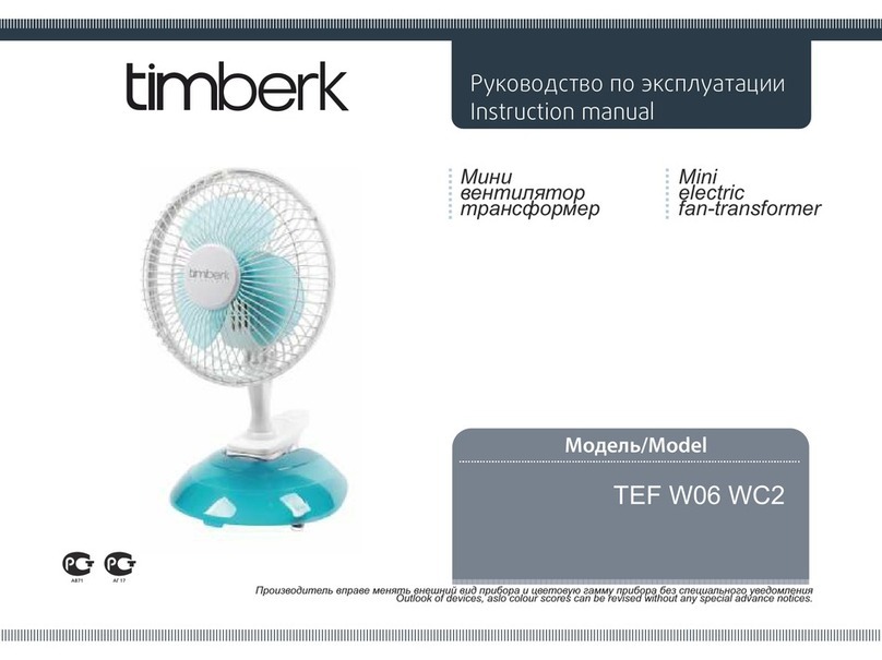 Timberk TEF W06 WC2 instruction manual
