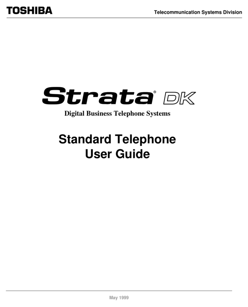 Toshiba Strata DK Backup User manual