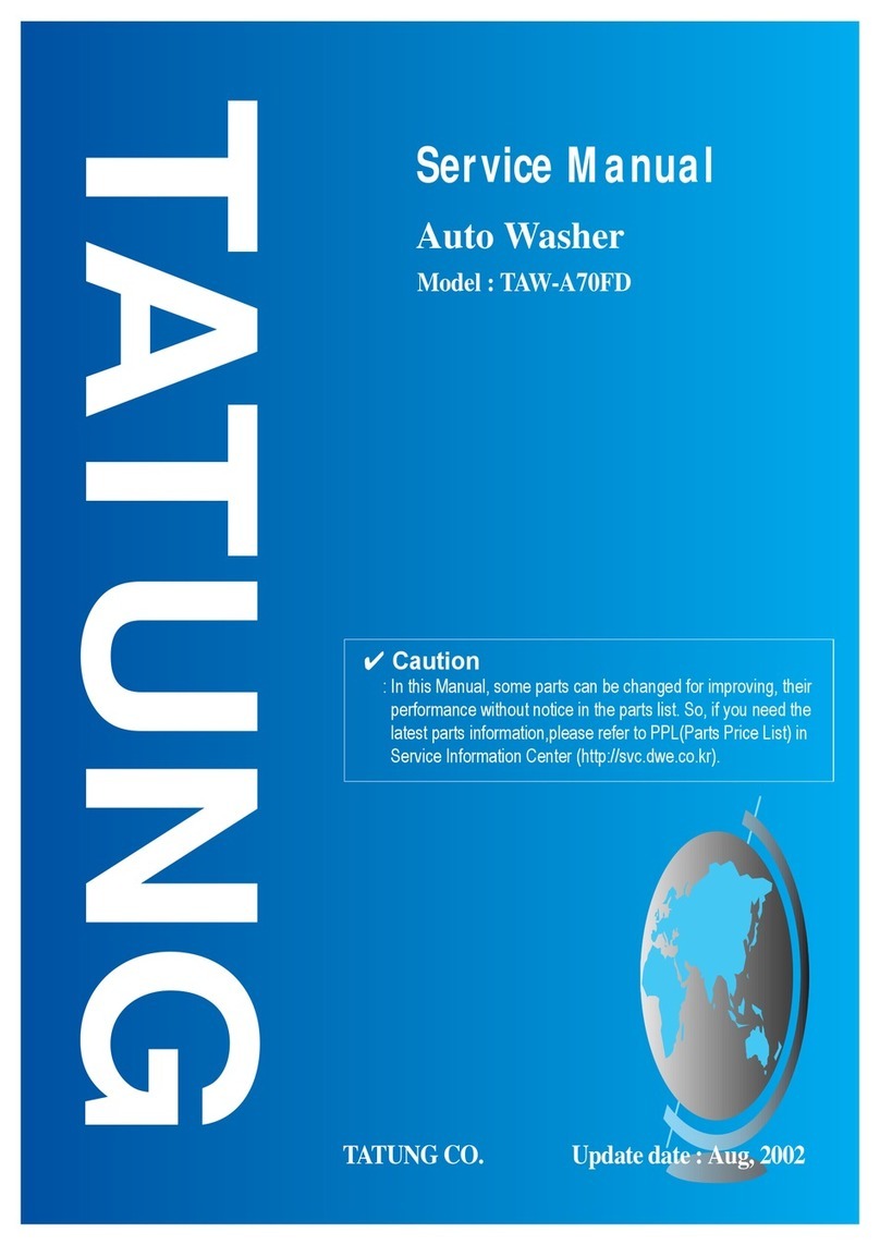 Tatung TAW-A70FD Service manual