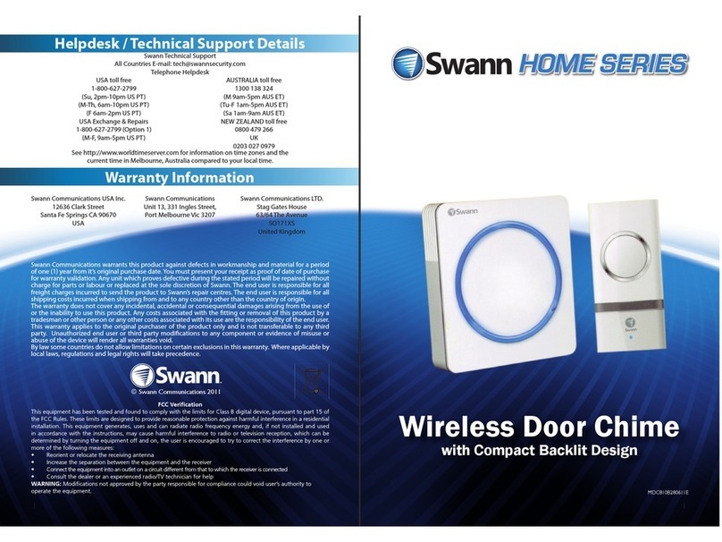 Swann Home Series User manual