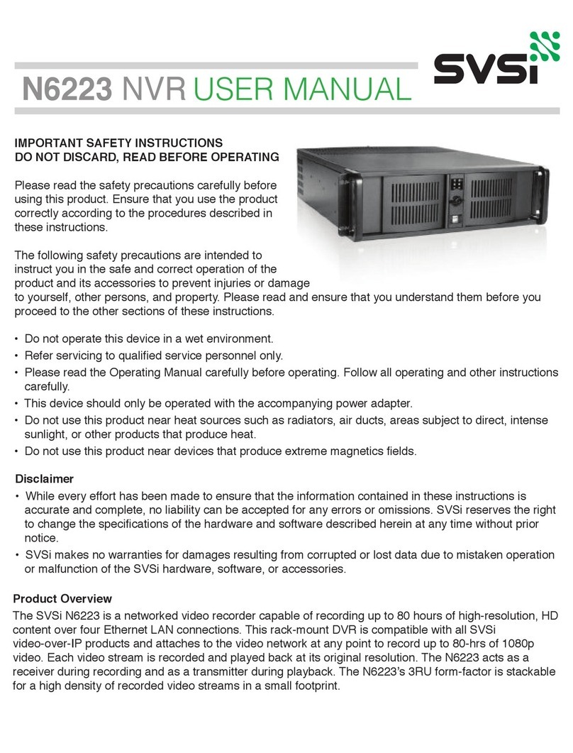 SVSi N6223 user manual