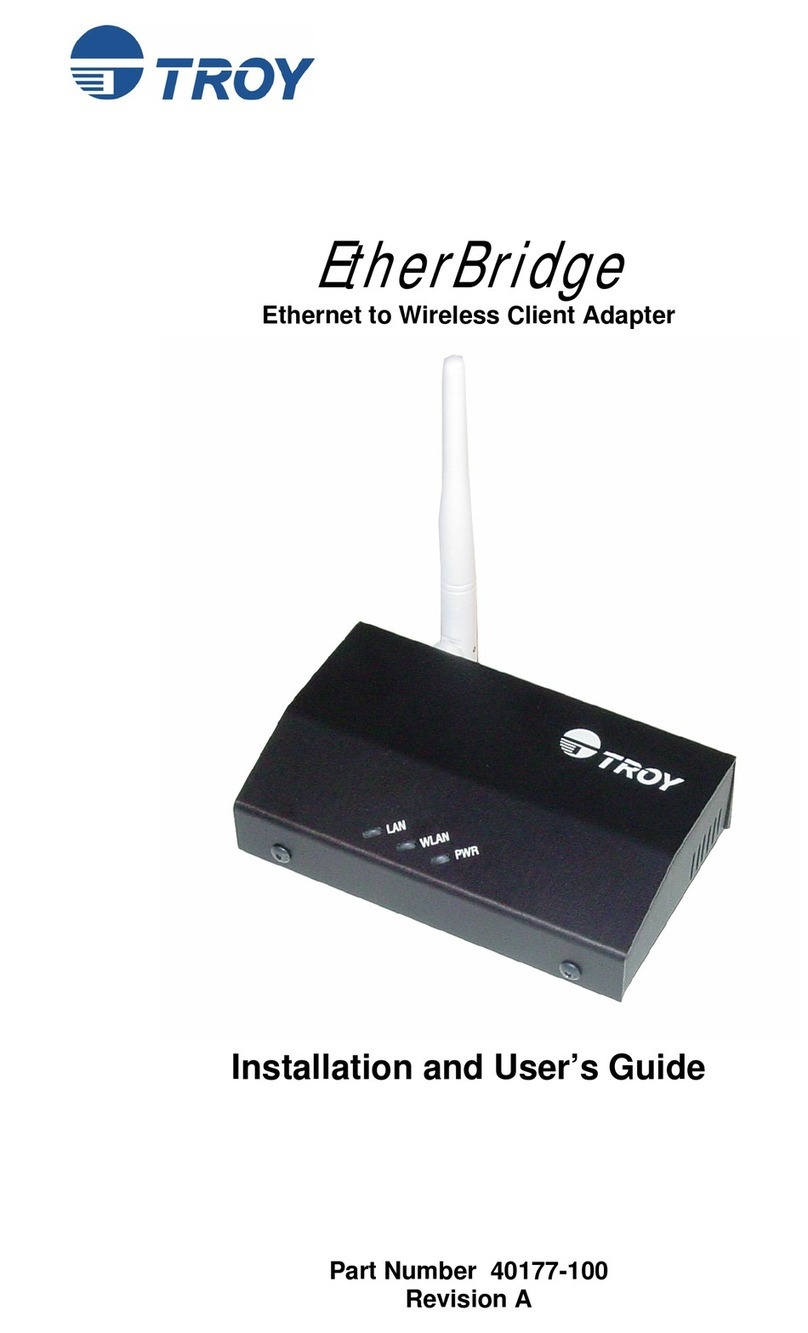 Troy-Bilt EtherBridge User manual