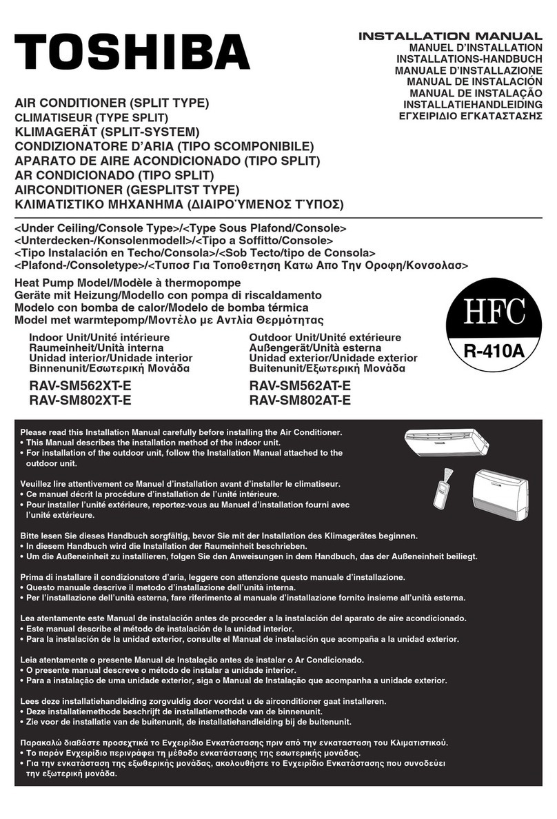 Toshiba RAV-SM562XT-E User manual
