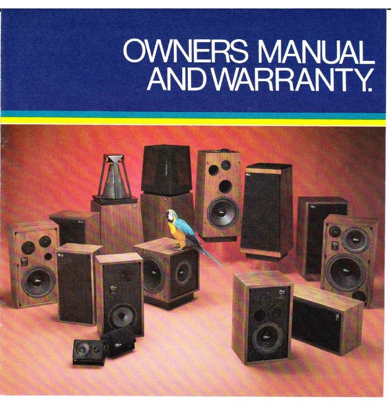 OHM C2 Owner's manual and warranty