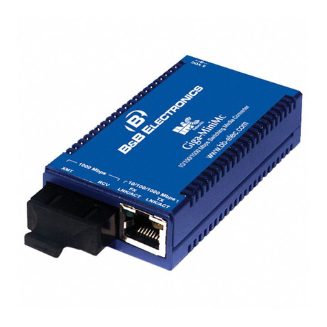 B&B Electronics Giga-MiniMC 856-10730-RX User manual