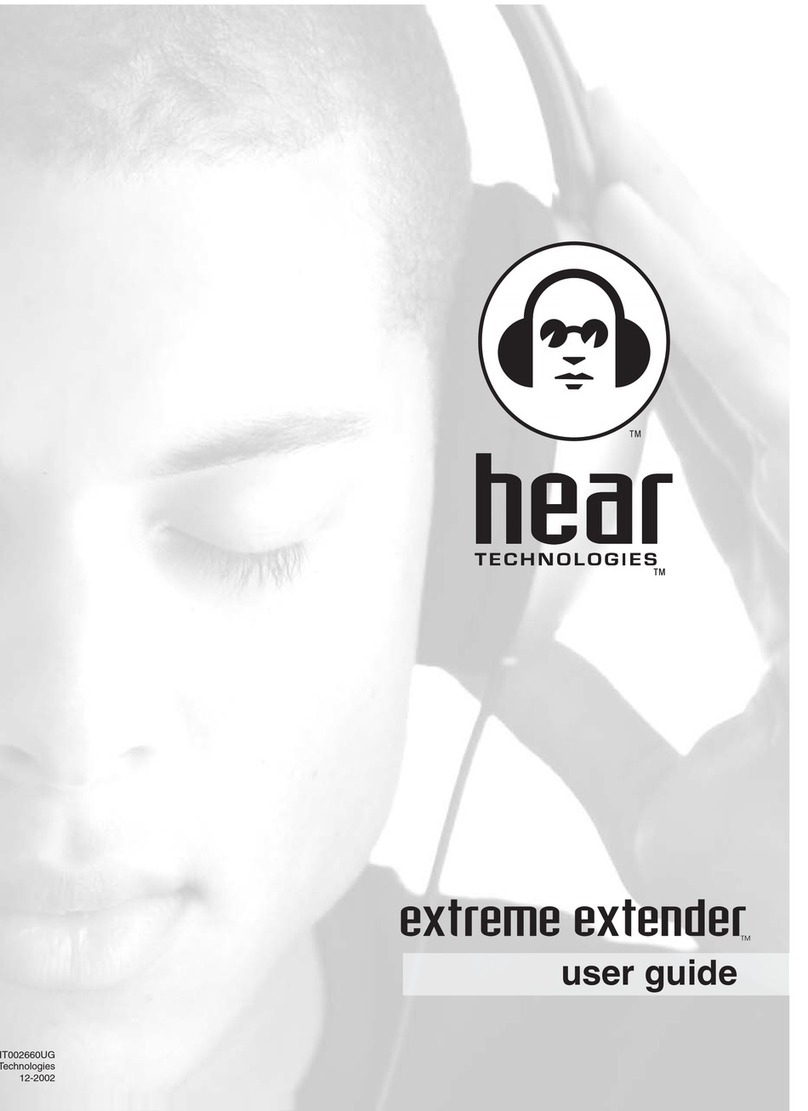Hear Technologies extreme extender ADAT IN user guide