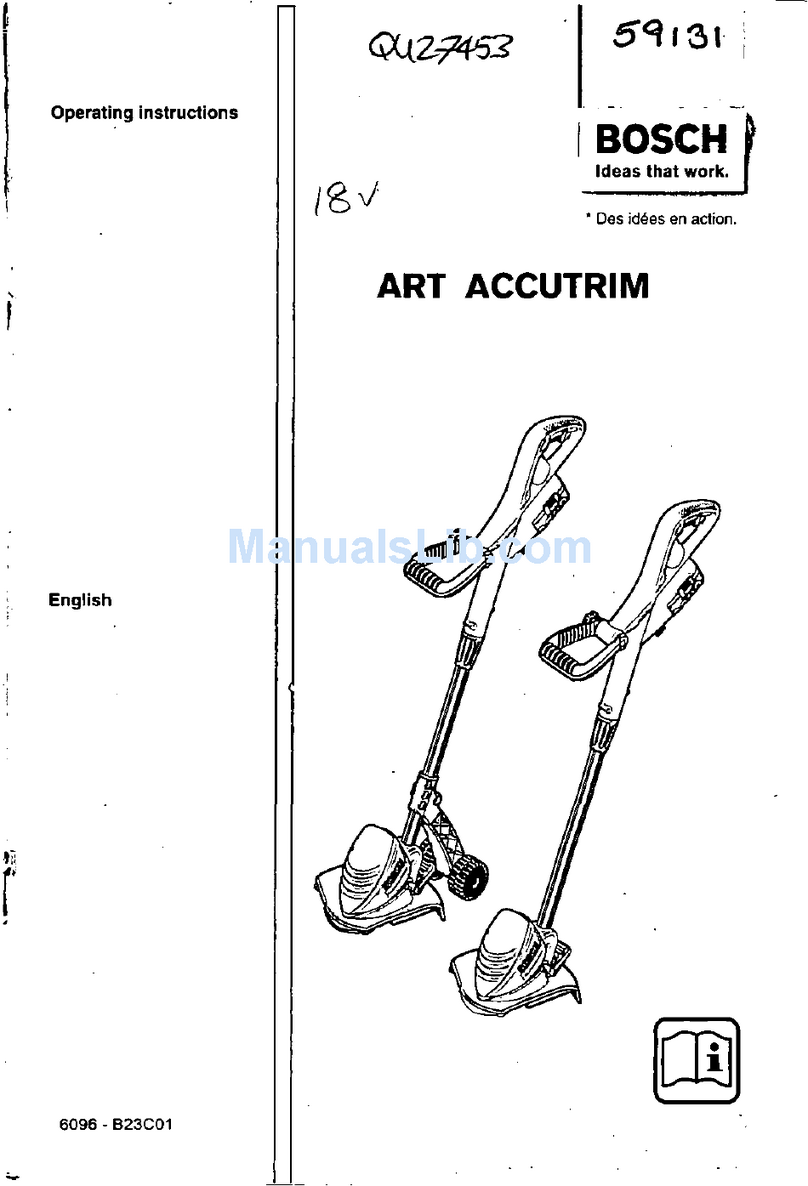 Bosch Art 23 Accutrim operating instructions
