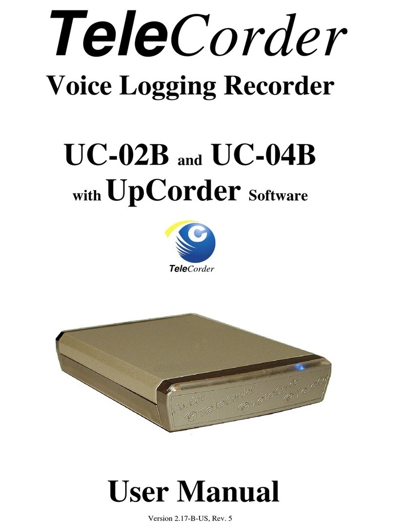 TeleCorder UC-02B user manual