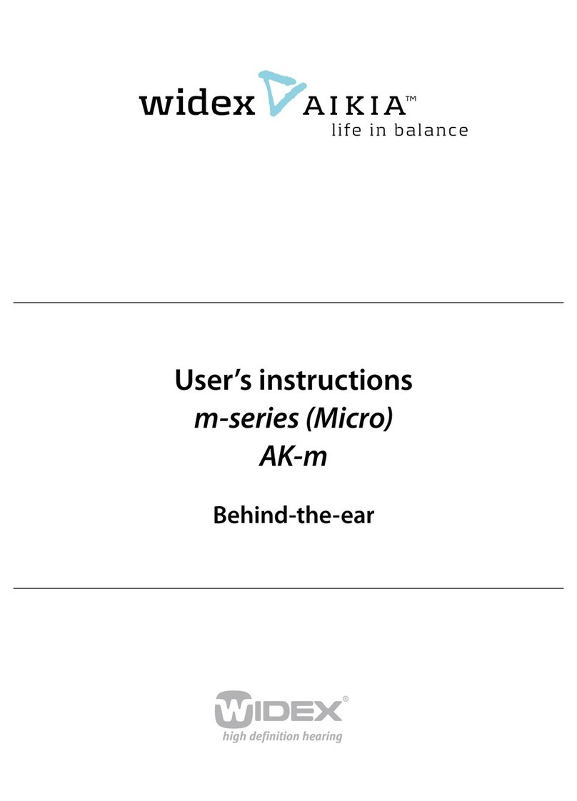 Widex AK-M User manual Widex AK-M User manual