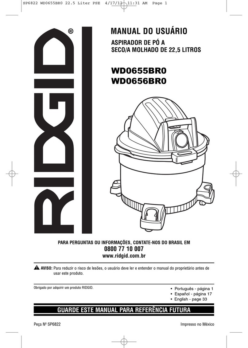 RIDGID WD0655BR0 User manual