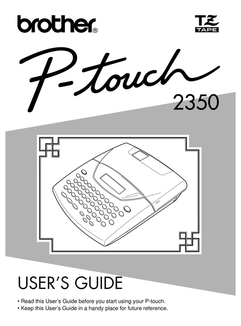 Brother P-touch 2350 User manual