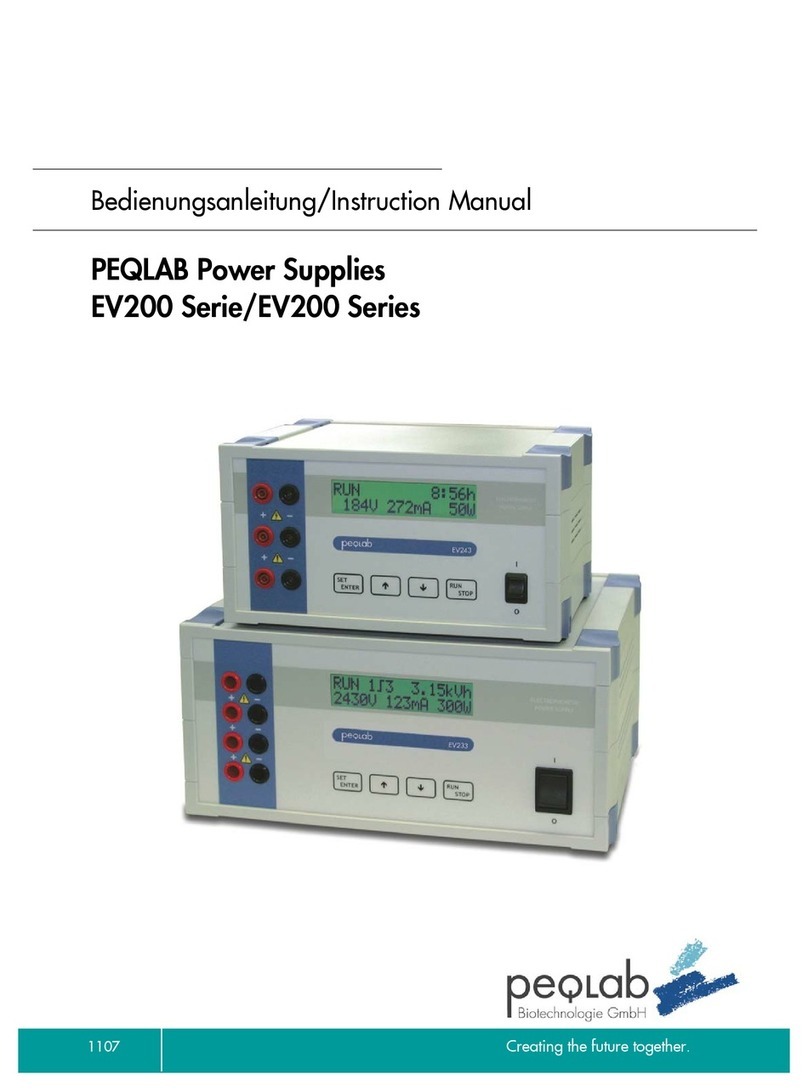 Peqlab EV200 Series instruction manual