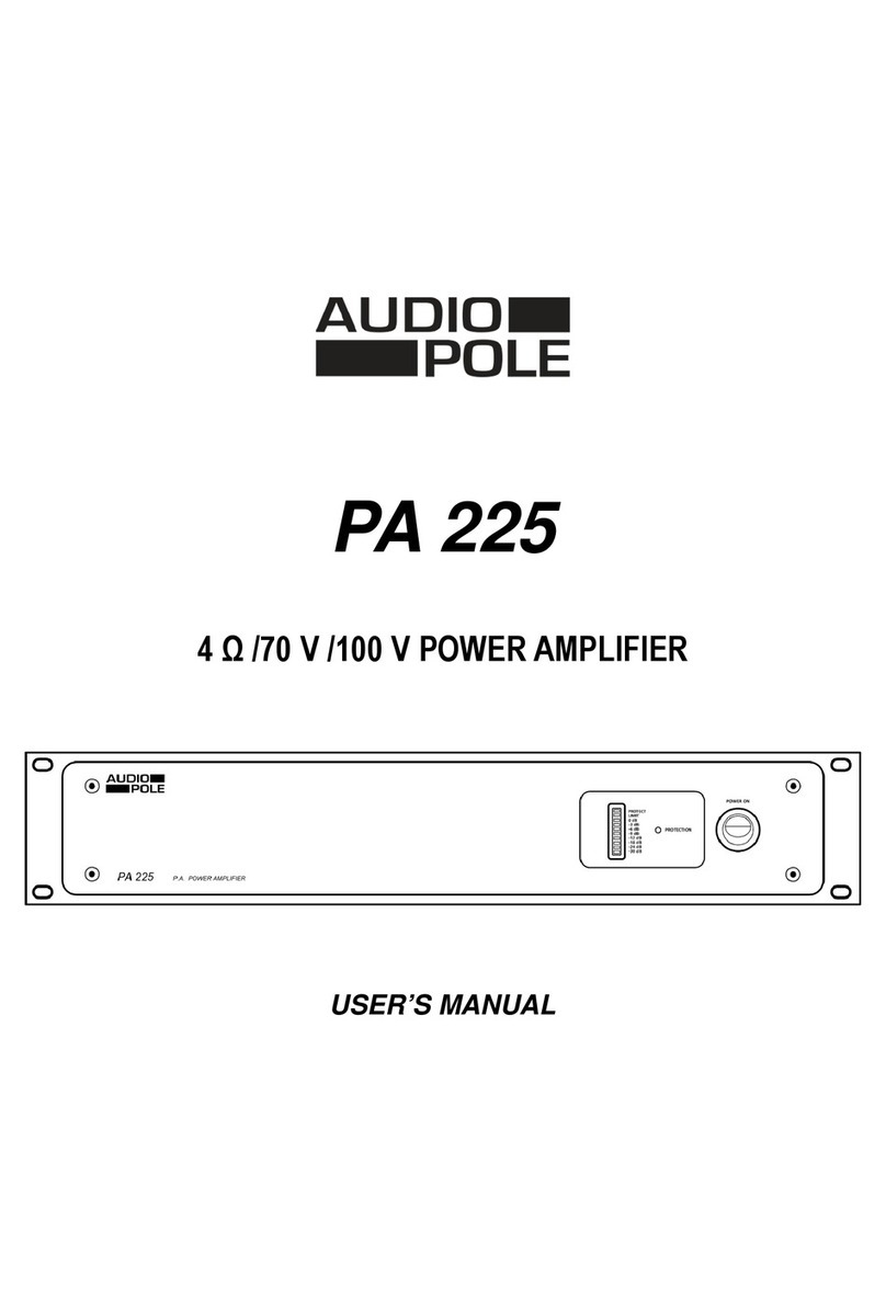 Audiopole PA 225 user manual