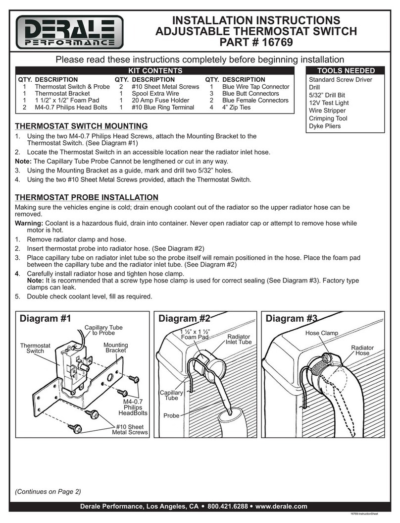 Derale 16769 installation instructions