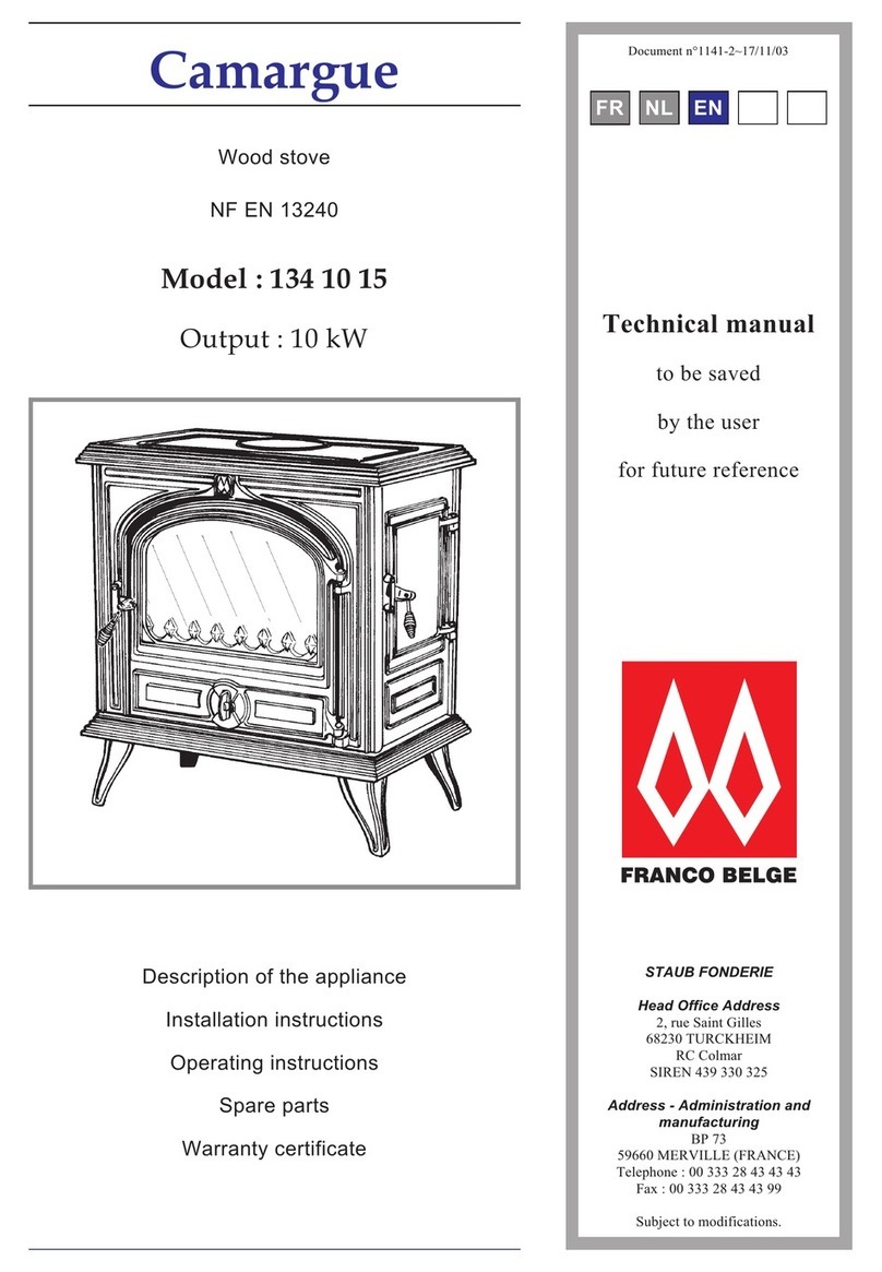 FRANCO BELGE Camargue 134 10 15 Technical manual