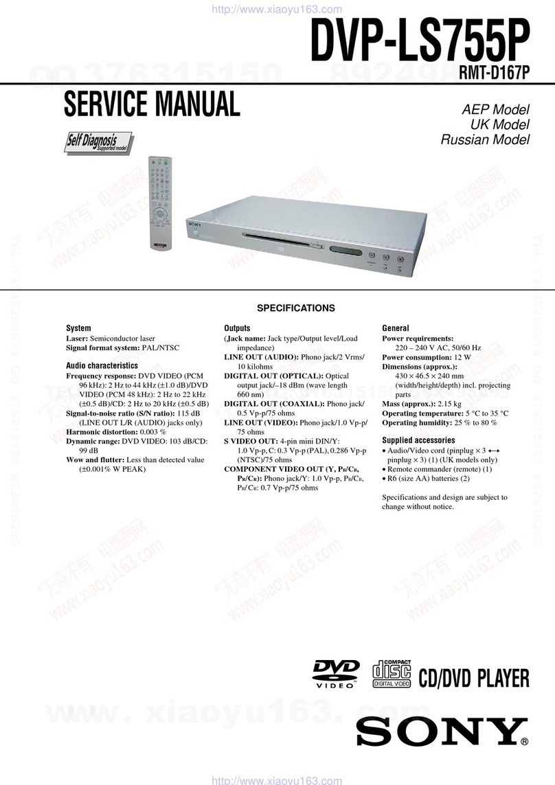 Sony DVP-LS755P User manual