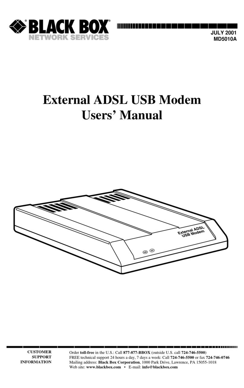 Black Box MD5010A User manual
