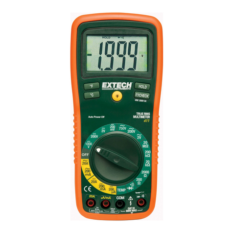 Extech Instruments 411 User manual