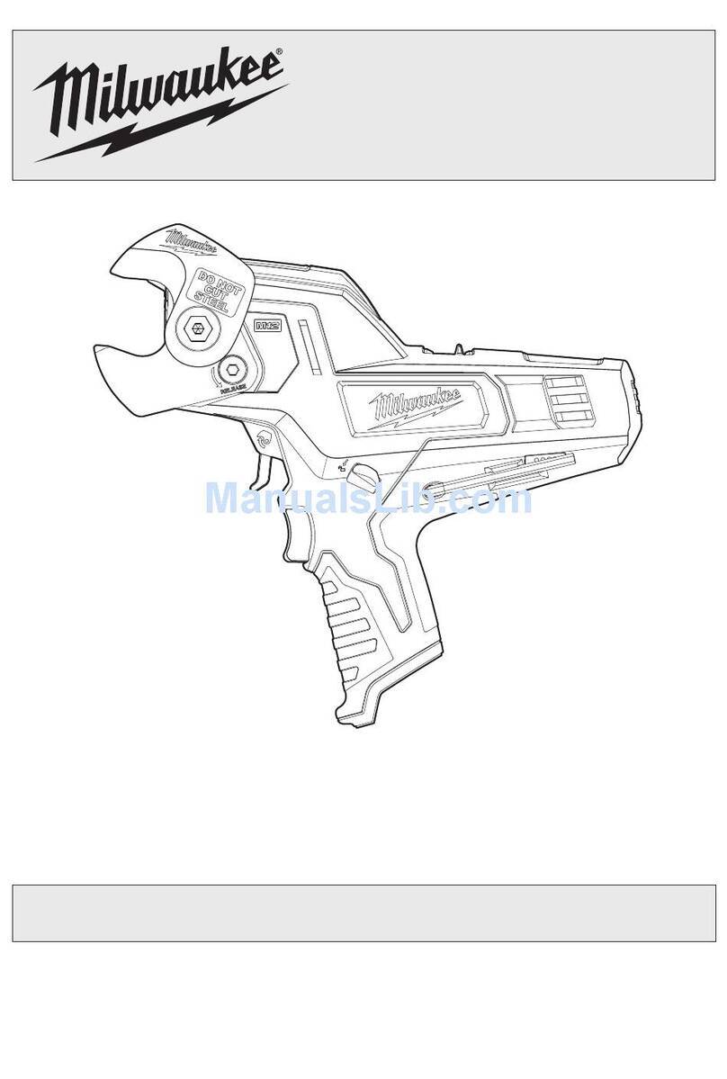 Milwaukee M12 CC Operator's manual