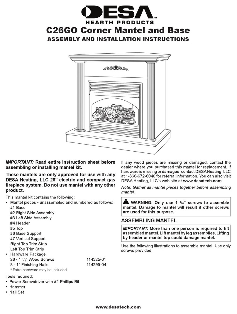 Desa C26GO Assembly and installation instructions