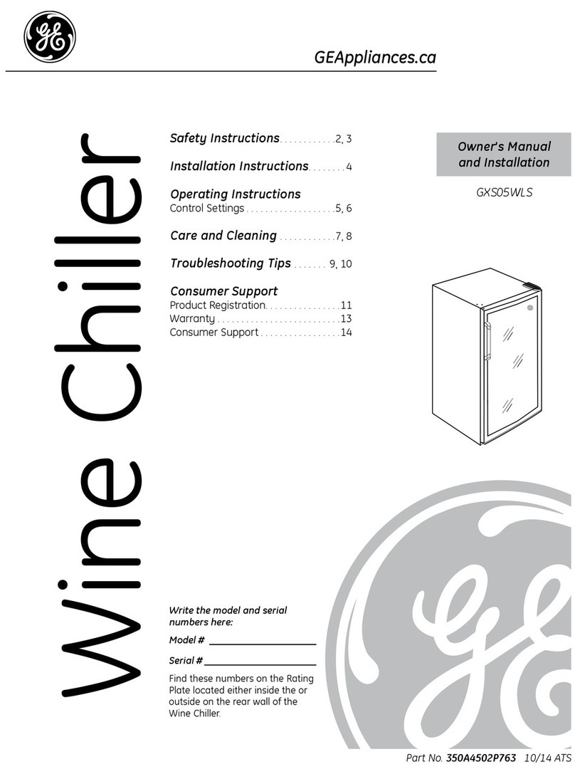GE GXS05WLS Safety guide