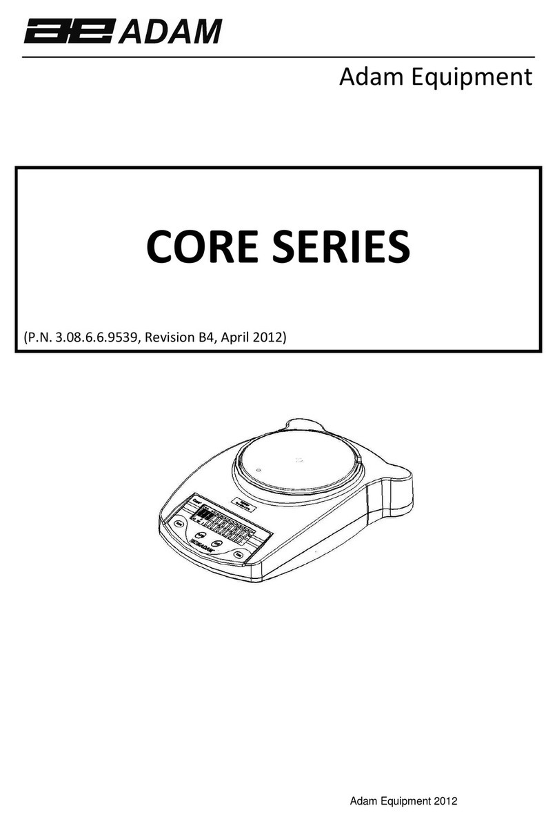 Adam Equipment CORE SERIES user manual