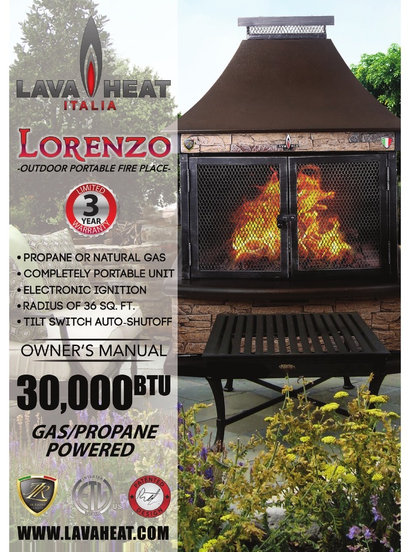 Lava Heat Lorenzo owner's manual