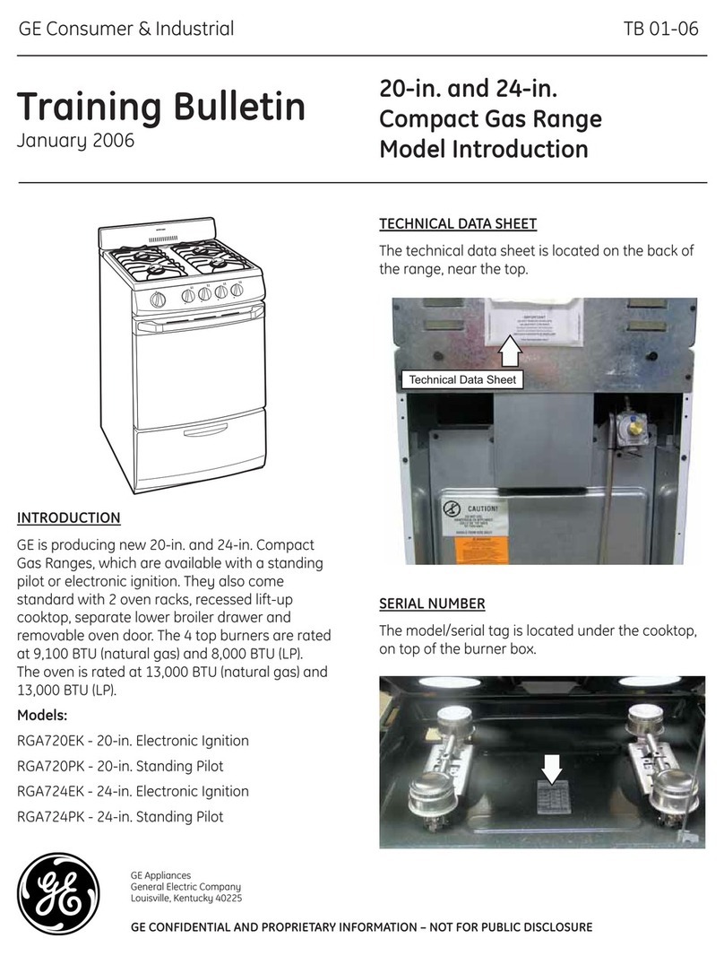 GE RGA720EK Installation guide