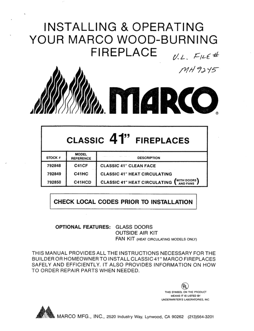 Marco C41CF Installing & operating manual