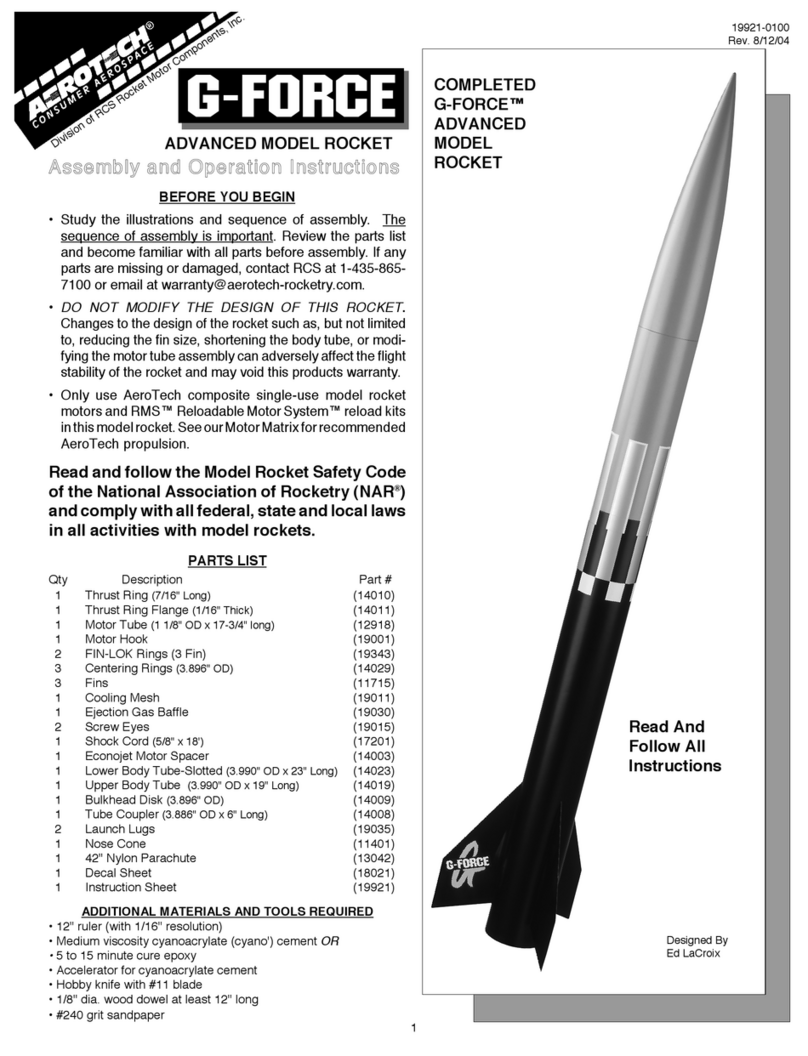 Aerotech G-Force Assembly and operation instructions
