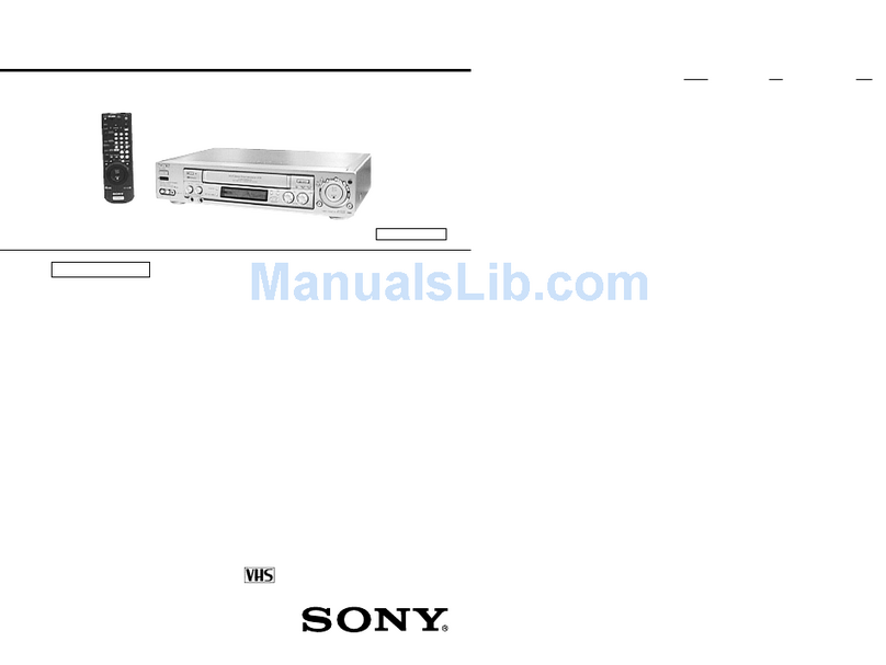 Sony SLV-ED100KR User manual
