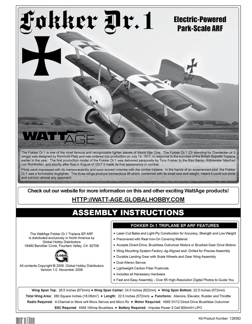 WATT AGE Fokker Dr.1 User manual