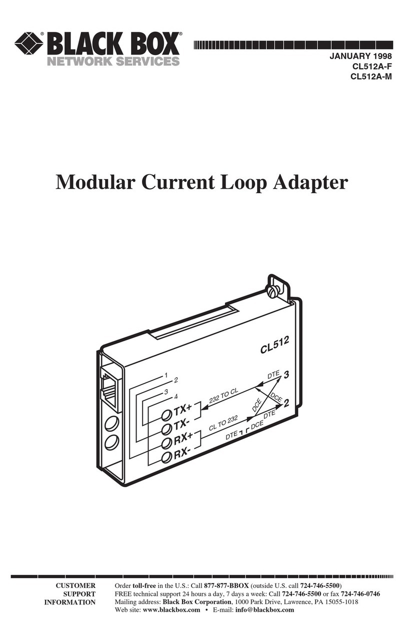 Black Box CL512A-F user guide