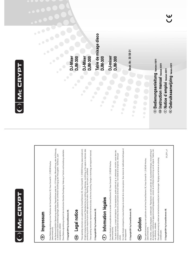 MC Crypt DJM-300 instruction manual