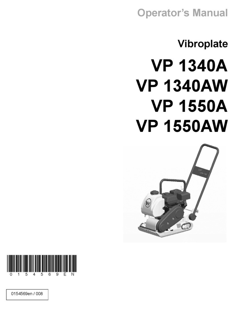 Wacker Neuson VP1340A US User manual Wacker Neuson VP1340A US User manual