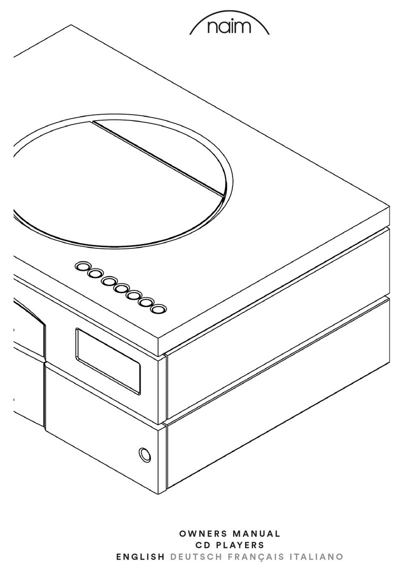NAIM CD555 owner's manual