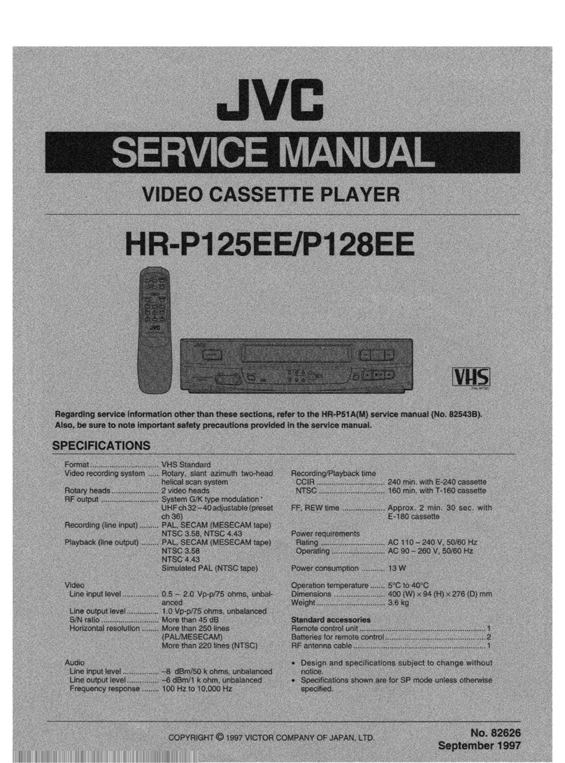 JVC HR-P125EE User manual