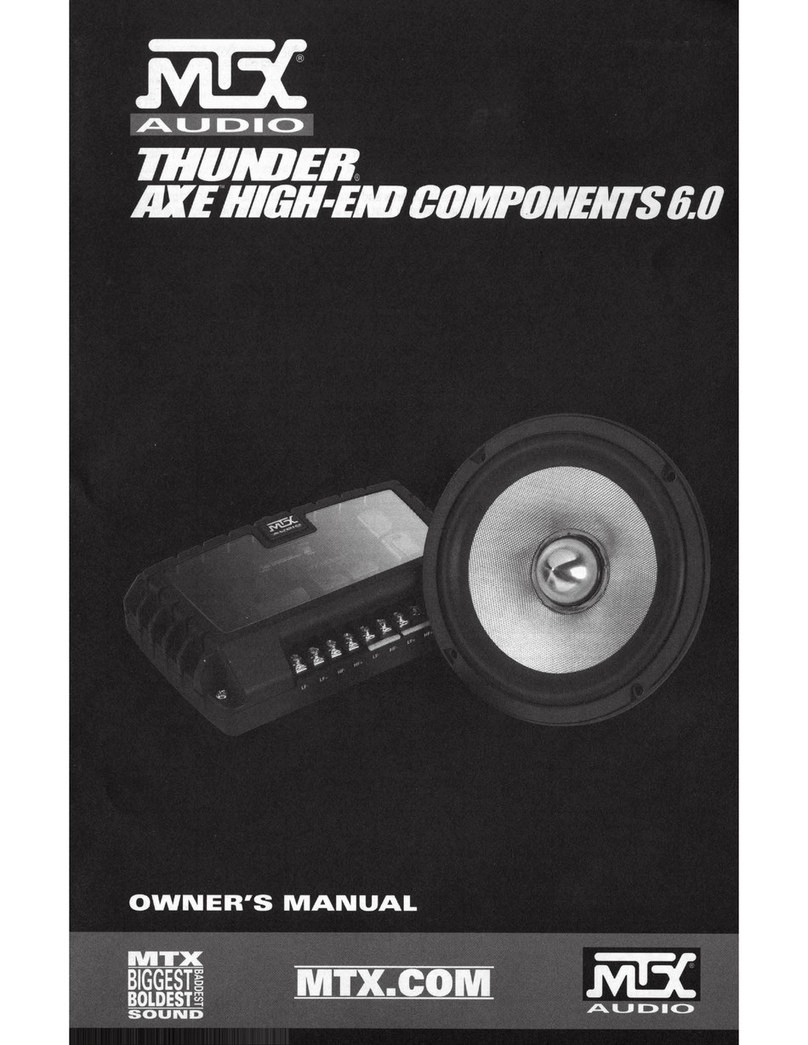 MTX Thunder AXE TXC6-0 owner's manual