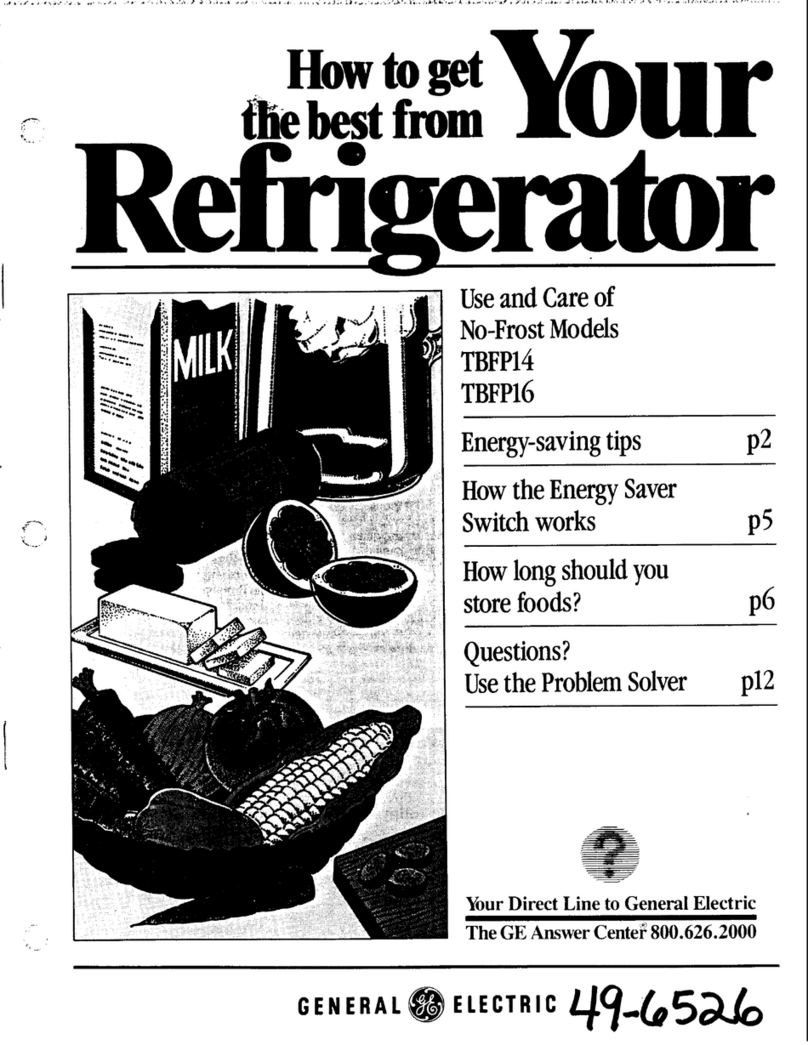 GE TBFP14 Installation instructions
